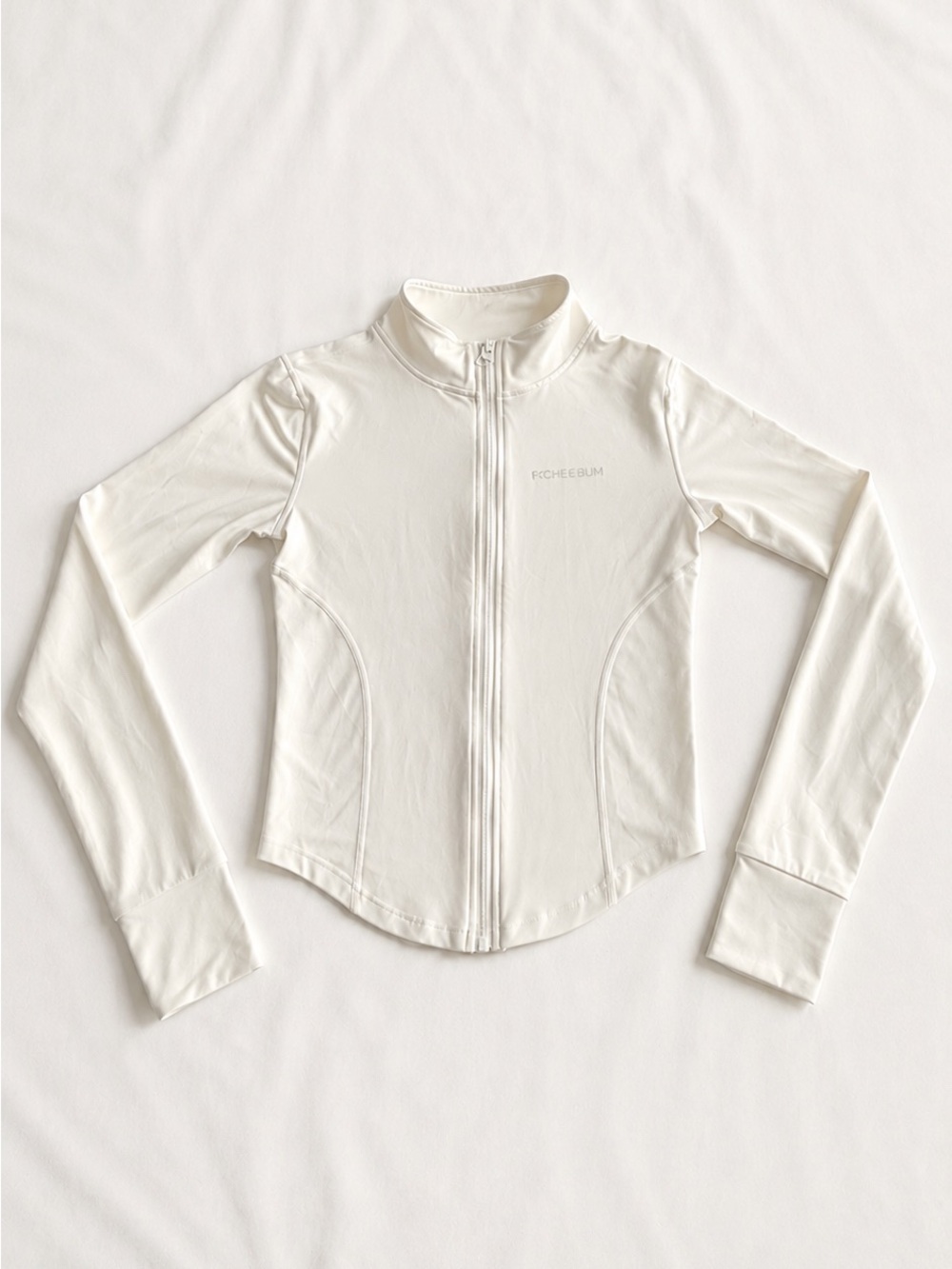 PcheeBum White Zipper Jacket